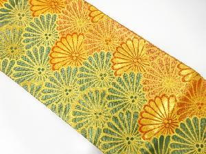 佐賀錦　菊尽くし模様織り出し　袋帯